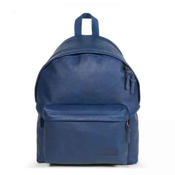 Eastpak Padded Pak'r Navy Leather תיק גב איסטפק למחשב נייד מעור כחול