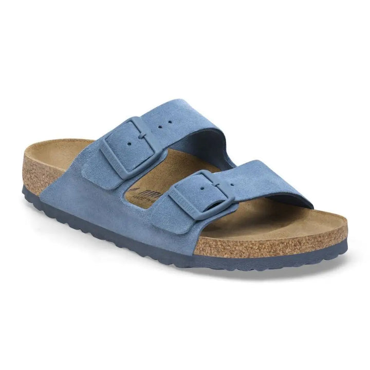 Birkenstock Arizona BS כפכפי בירקנשטוק לאישה זמש כחול