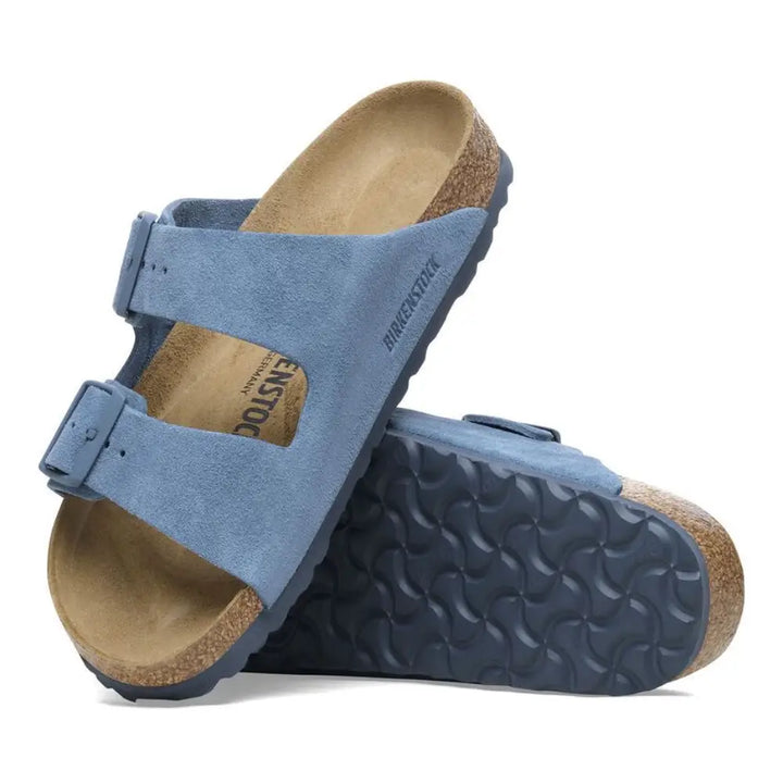 Birkenstock Arizona BS כפכפי בירקנשטוק לאישה זמש כחול