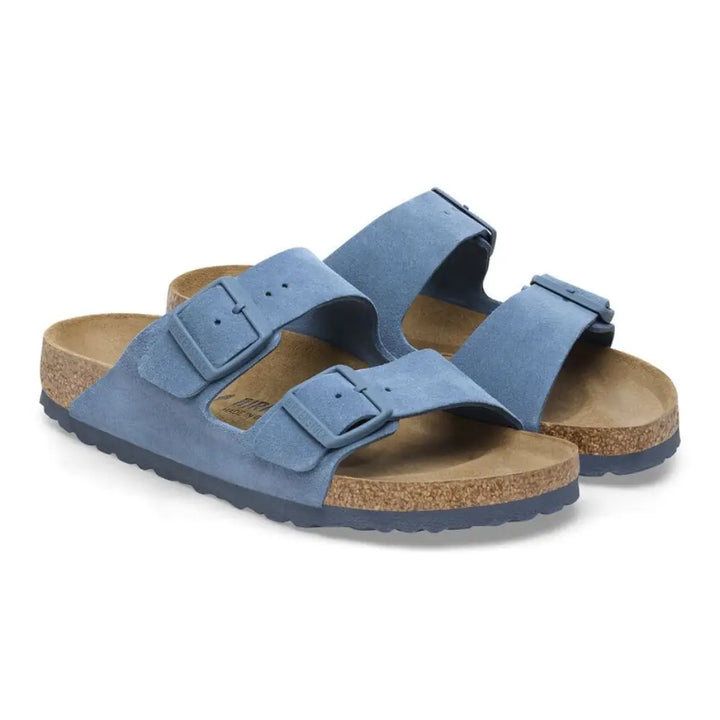 Birkenstock Arizona BS כפכפי בירקנשטוק לאישה זמש כחול