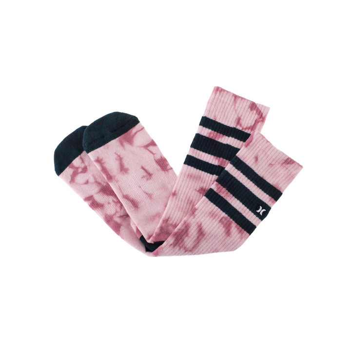 Hurley H2O Dri Tie Dye Pink זוג גרבי הארלי ורוד טאי-דאי