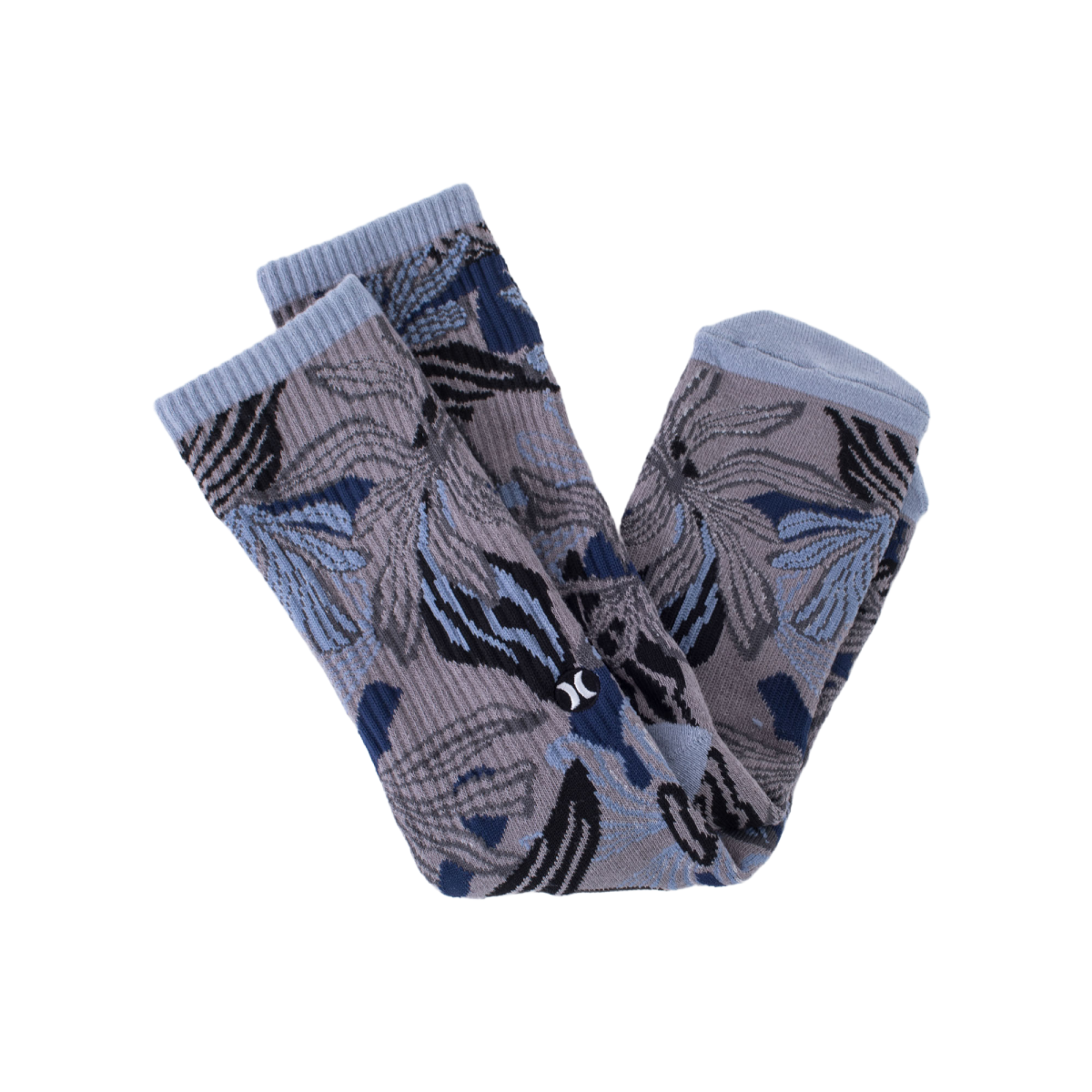 Hurley H2O Dri Jacquard Grey זוג גרבי הארלי אפור