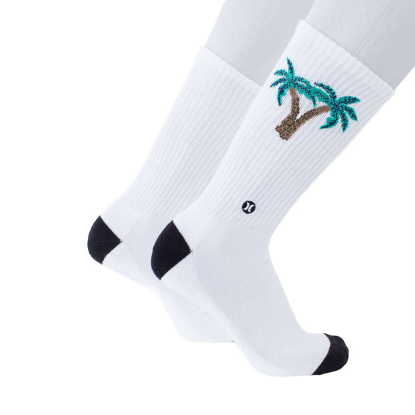 Hurley H2O Dri Jacquard White זוג גרבי הארלי לבנות