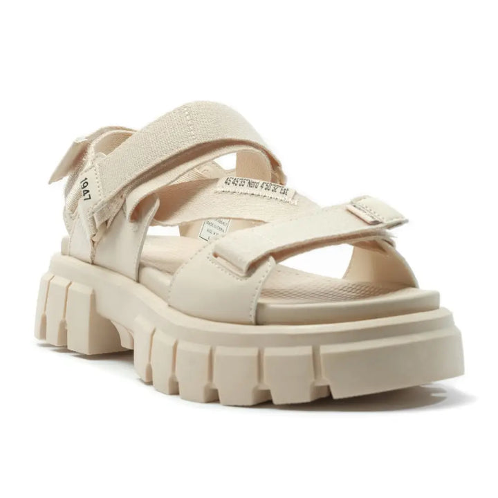 Palladium Revolt Sandal Mono סנדלי פלטפורמה לאישה צבע בז'