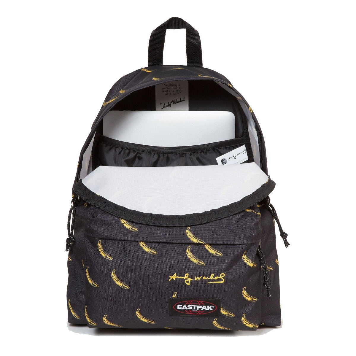 Eastpak Padded Pak'r Andy Warhol Banana תיק גב איסטפק בננות למחשב נייד