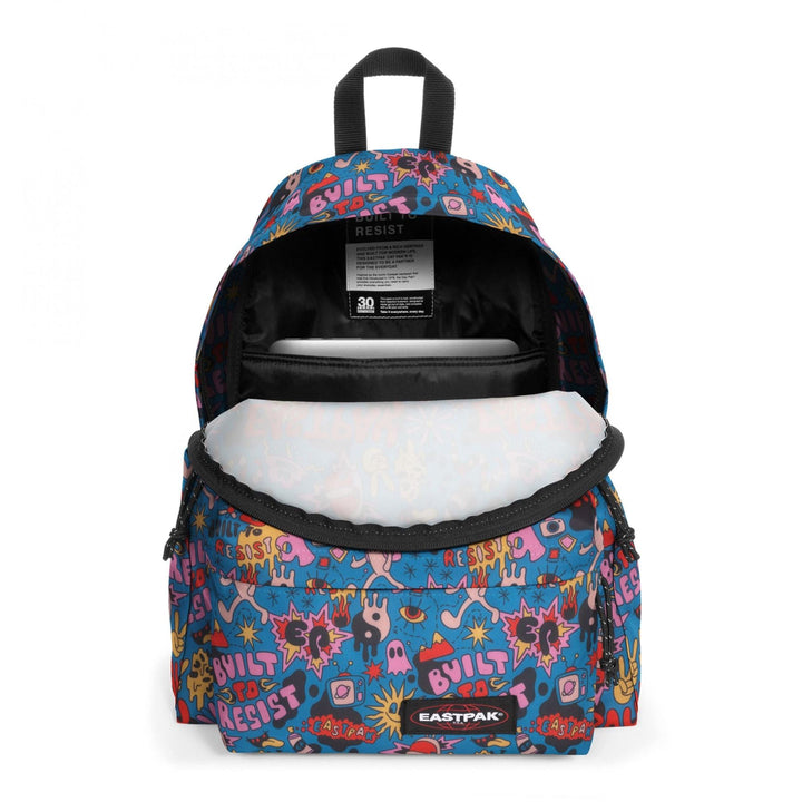 Eastpak Day Pak'r Doodle Blue תיק גב איסטפק צבעוני למחשב נייד