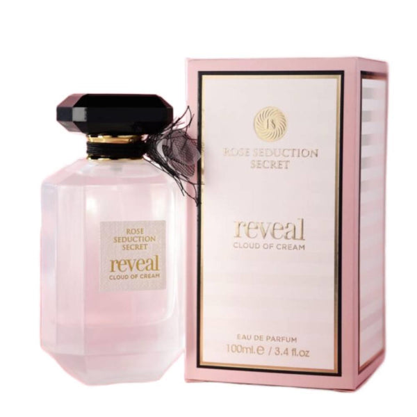 Fragrance World Rose Seduction Secret Reveal Cloud of Cream EDP 100ml בושם לאישה