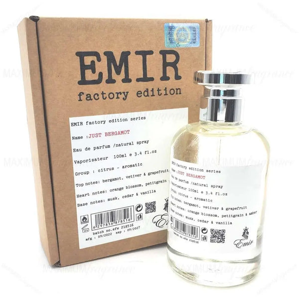 Emir Just Bergamot EDP 100ml בושם יוניסקס