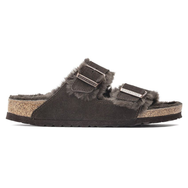 Birkenstock Arizona Shearling Mocca כפכפי בירקנשטוק פרוותיות לאישה