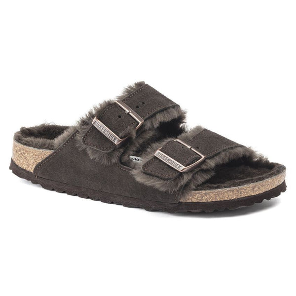 Birkenstock Arizona Shearling Mocca כפכפי בירקנשטוק פרוותיות לאישה