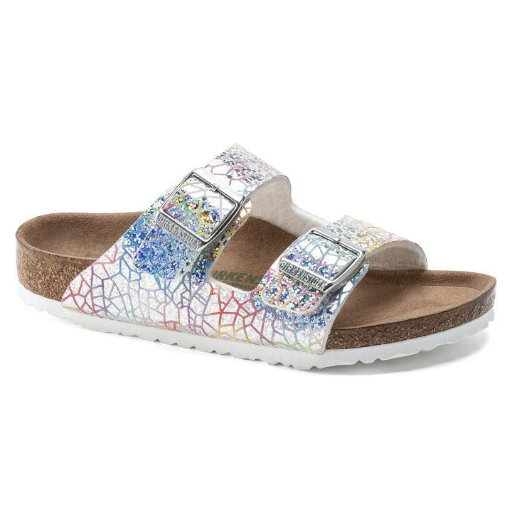 Birkenstock Kids Arizona | כפכפי בירקנשטוק לילדות | כסוף/צבעוני