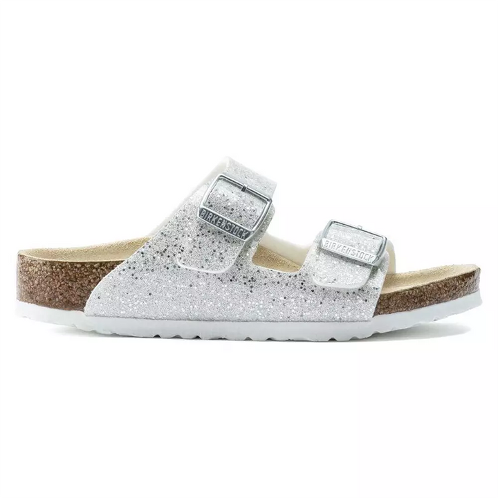 Birkenstock Kids Arizona BS - כפכפי בירקנשטוק לילדות - נצנצים כסף