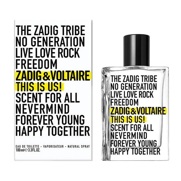 Zadig & Voltaire This Is Us EDT 100ml | בושם יוניסקס זאדיג אנד וולטר דיס איז אס