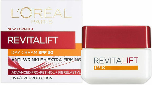 L'Oreal | Revitalift Hydrating SPF 30 Day Cream Anti Wrinkle + Extra Firming | 50ml | קרם פנים