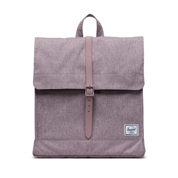 Herschel City Mid-Volume Quail Crosshatch תיק גב הרשל סיטי ורוד אפור