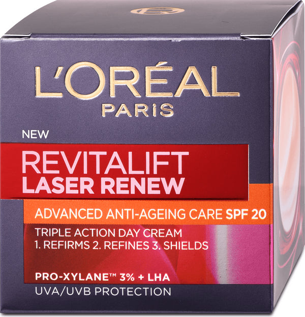 L'Oreal | Revitalift Laser Renew Advanced Anti-Ageing Care SPF 20 | 50ml | קרם פנים