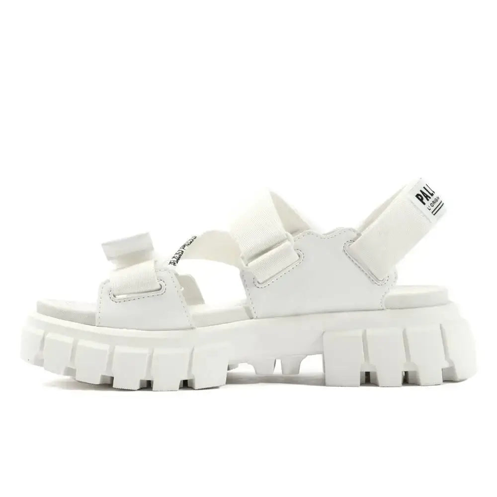 Palladium Revolt Sandal Mono סנדלי פלטפורמה לאישה בצבע לבן