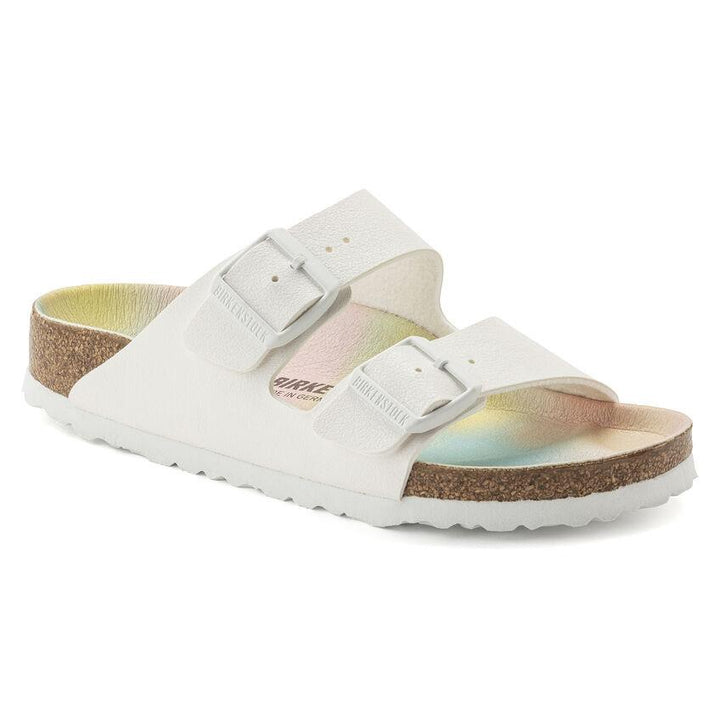 Birkenstock Arizona BS כפכפי בירקנשטוק אריזונה לבן-קשת