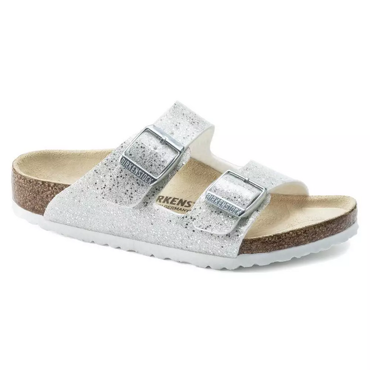 Birkenstock Kids Arizona BS - כפכפי בירקנשטוק לילדות - נצנצים כסף