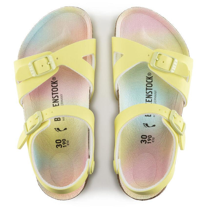 Birkenstock Kids Rio | סנדלי בירקנשטוק לילדות | צהוב/צבעוני