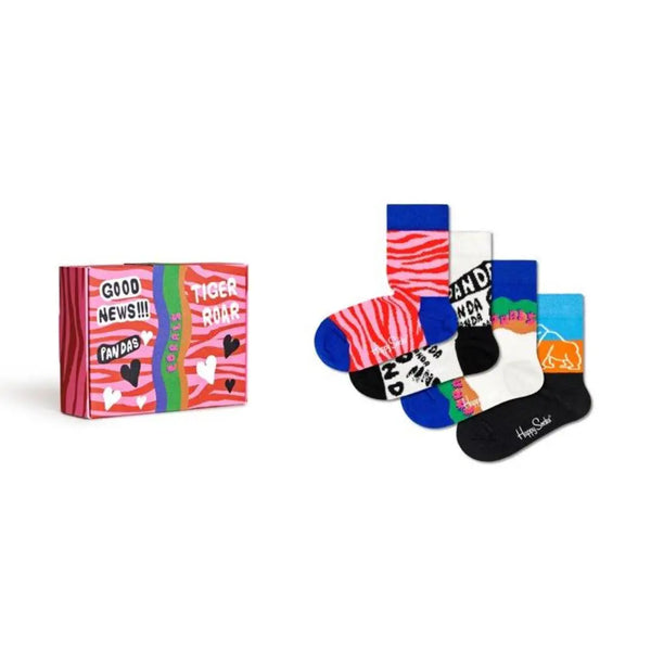 Happy Socks WWF מארז גרביים 4 חלקים לפעוטות