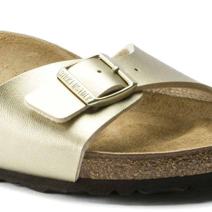 Birkenstock Madrid BS | כפכפי סלייד בירקנשטוק מדריד בצבע זהב