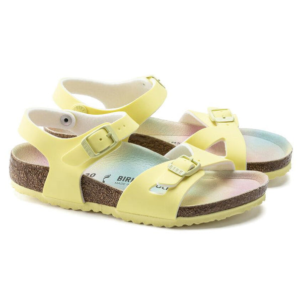 Birkenstock Kids Rio | סנדלי בירקנשטוק לילדות | צהוב/צבעוני