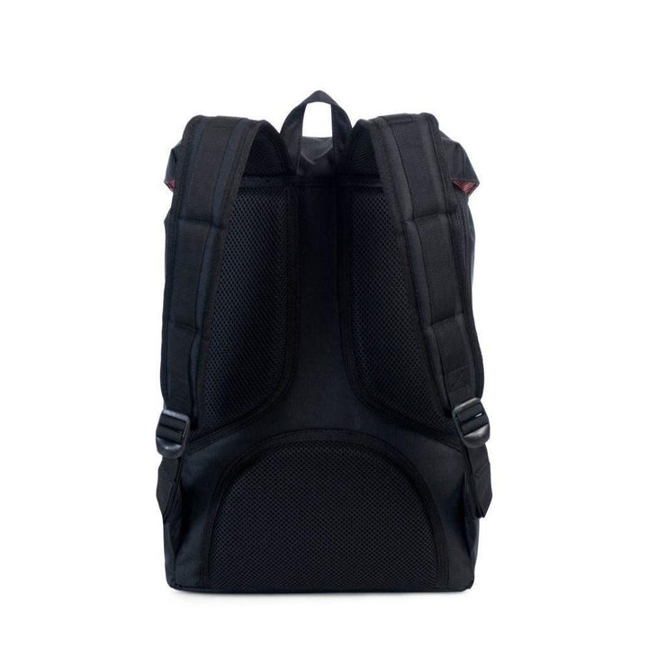 Herschel Little America Mid Vol 13" Black/Black leather תיק גב הרשל 17 ליטר