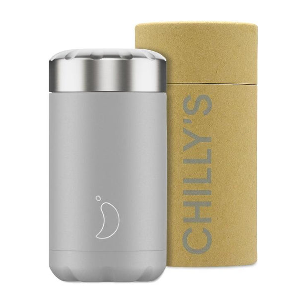 Chilly's | Reusable Food Pot | Light Grey | 500ml | מיכל אחסון תרמי