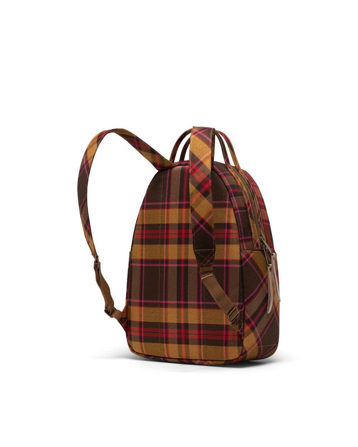 Herschel Nova S Chestnut Plaid תיק גב קטן