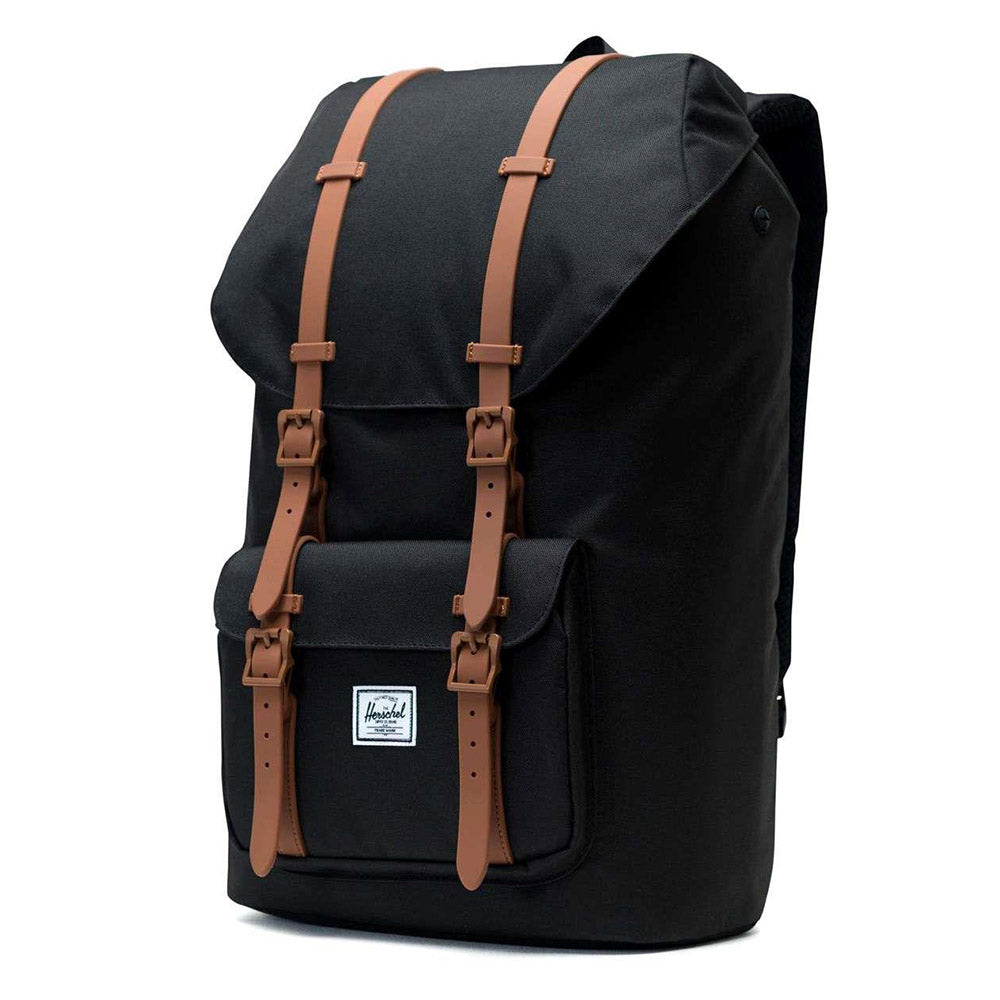 Herschel Little America Black/Saddle Brown 15" תיק גב הרשל ליטל אמריקה שחור