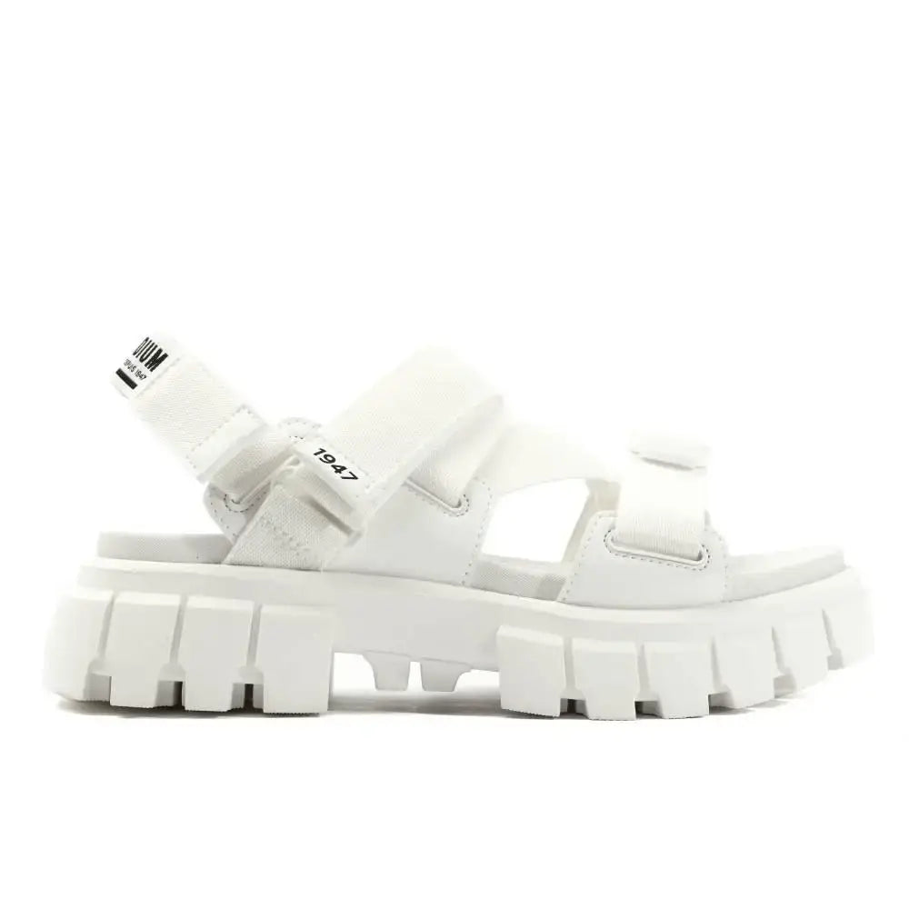 Palladium Revolt Sandal Mono סנדלי פלטפורמה לאישה בצבע לבן