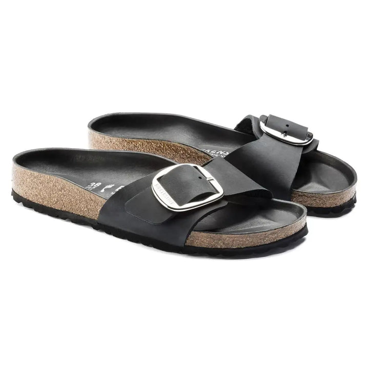 Birkenstock Madrid Big Buckle | כפכפי בירקנשטוק מדריד אבזם גדול | שחור