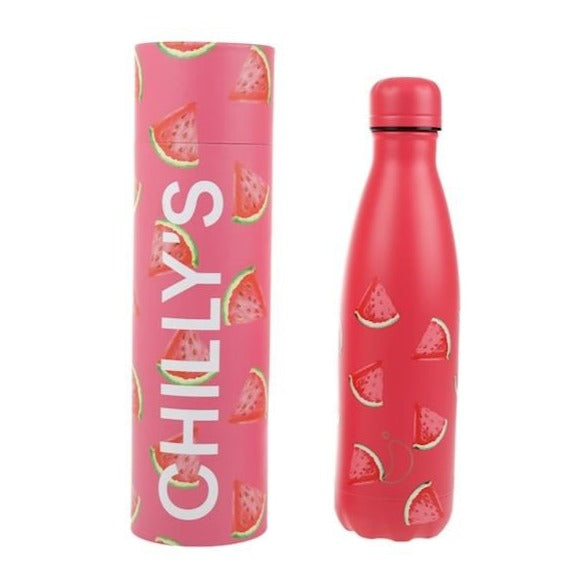 Chilly's Bottles Watermelon Pink 500ml | בקבוק מים רב פעמי