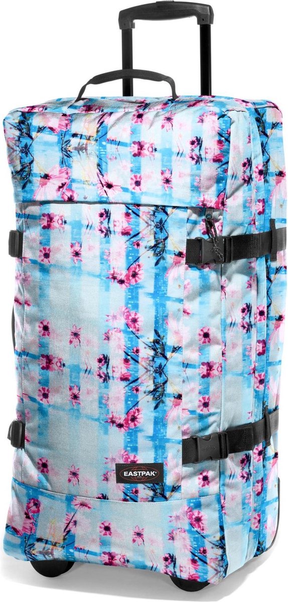 Eastpak | Tranverz L | מזוודה גדולה | פרחוני ורוד