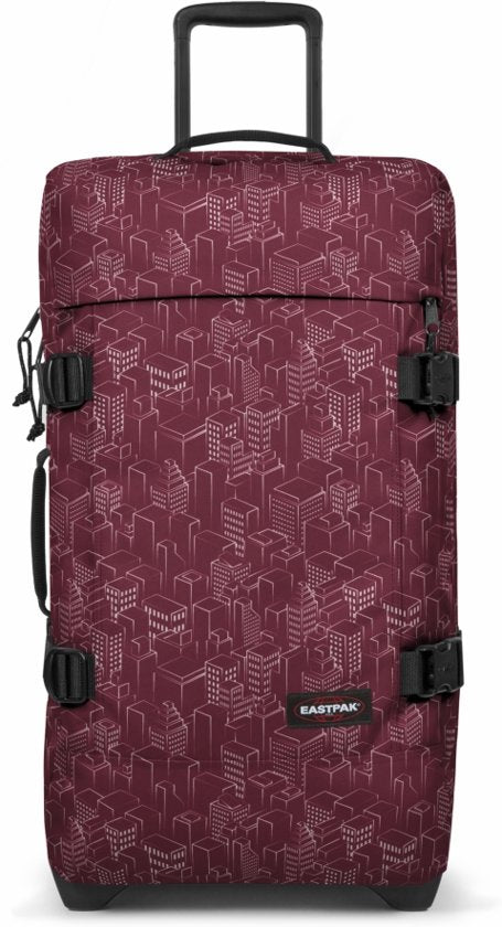 Eastpak | Tranverz M | מזוודה בינונית | בניינים בורדו