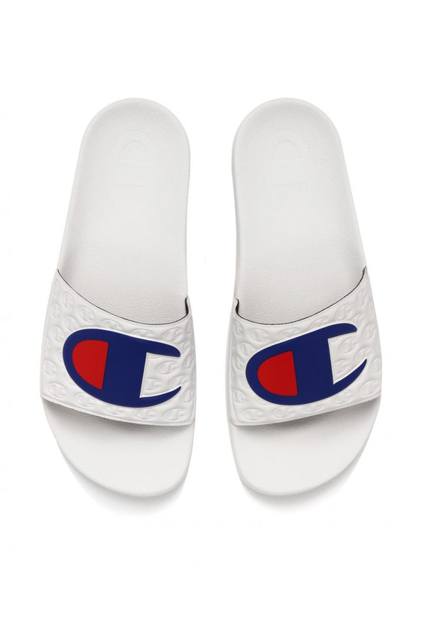 Champion | Slide Classic Logo | כפכפי סלייד צ׳מפיון | לבן