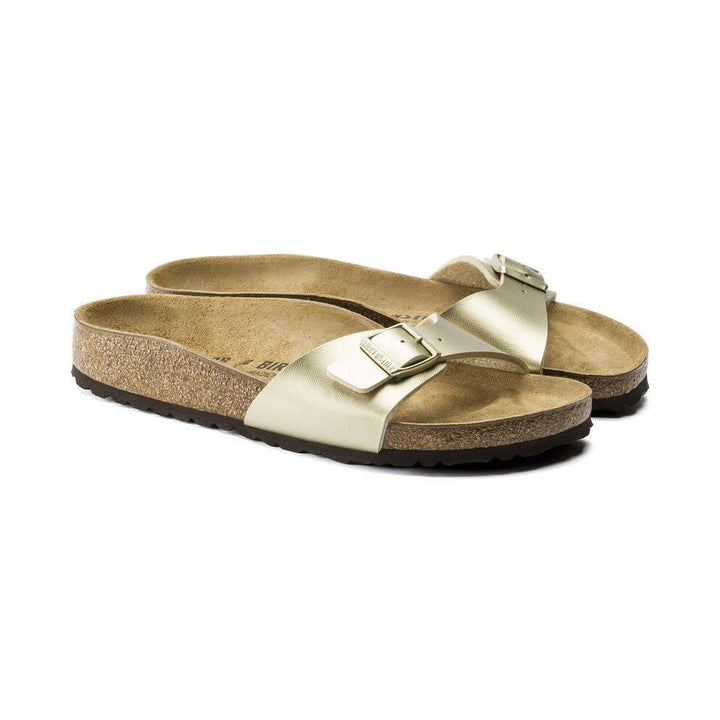 Birkenstock Madrid BS | כפכפי סלייד בירקנשטוק מדריד בצבע זהב