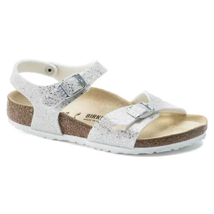 Birkenstock Kids Rio סנדלי בירקנשטוק ריו לילדות - נצנצים כסופים