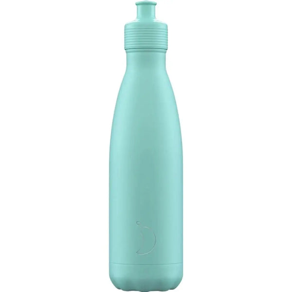 Chilly's Original Sport Pastel Green 500ml בקבוק תרמי צ'יליז ספורט טורקיז