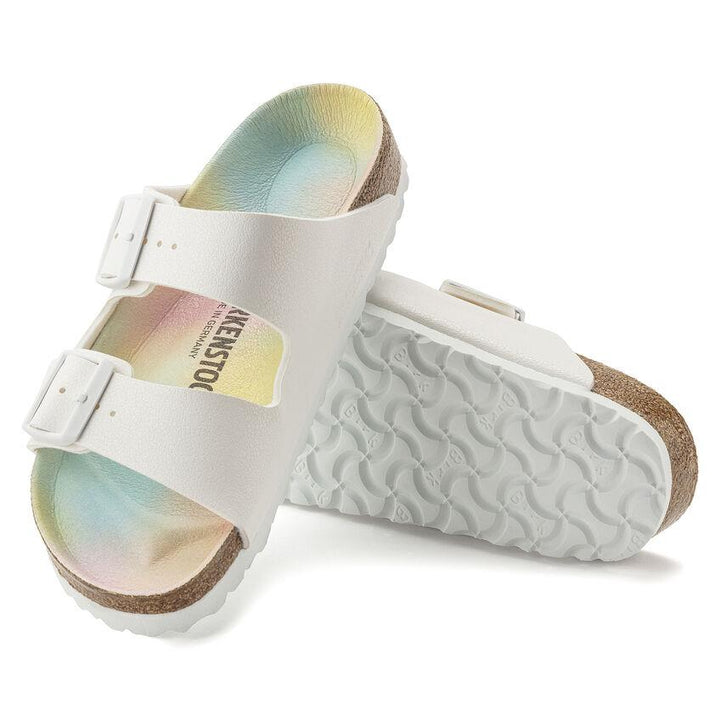 Birkenstock Arizona BS כפכפי בירקנשטוק אריזונה לבן-קשת