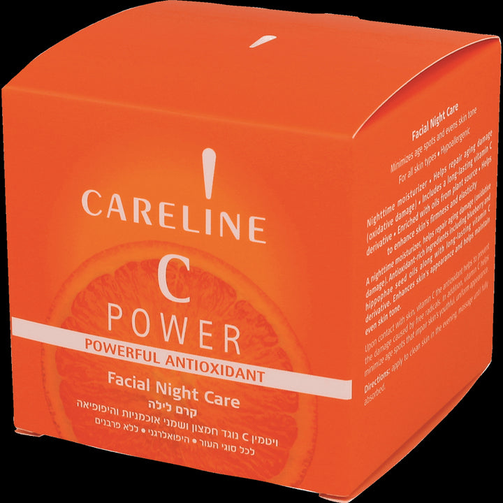 Careline | C-Power Powerful Antioxidant Facial Night Care | 50ml | קרם לילה