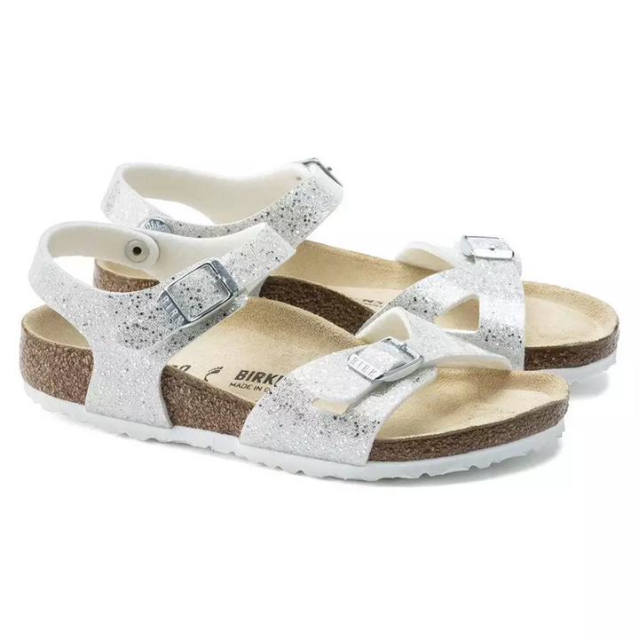 Birkenstock Kids Rio סנדלי בירקנשטוק ריו לילדות - נצנצים כסופים