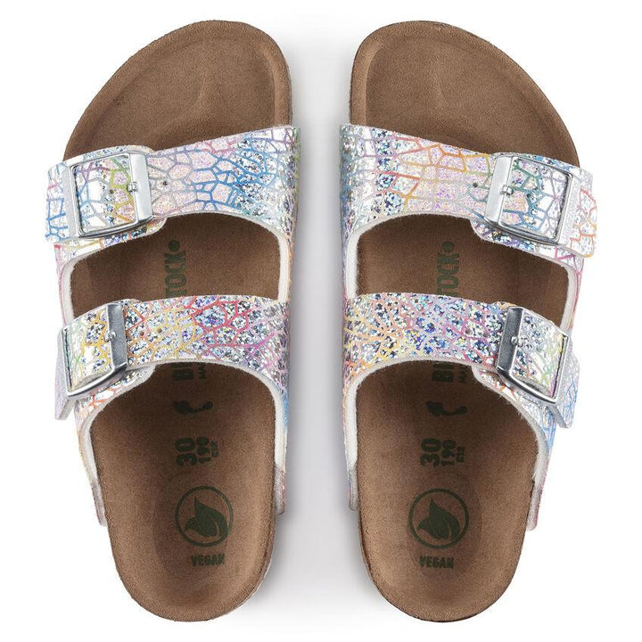 Birkenstock Kids Arizona | כפכפי בירקנשטוק לילדות | כסוף/צבעוני