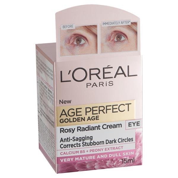 L'Oreal | Age Perfect | Golden Age Rosy Radiant Eye Cream | 15ml | קרם עיניים