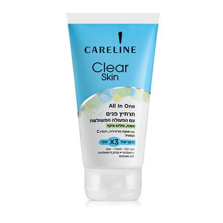 Careline | Clear Skin All In One Facial Wash For | 150ml | תרחיץ פנים