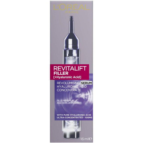 L'Oreal | Revitalift Filler + Hyaluronic Acid Revolumising Serum | 16ml | סרום הזנה