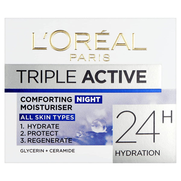 L'Oreal | Triple Active Comforting Night Moisturising Care | 50ml | קרם לילה