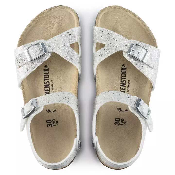 Birkenstock Kids Rio סנדלי בירקנשטוק ריו לילדות - נצנצים כסופים