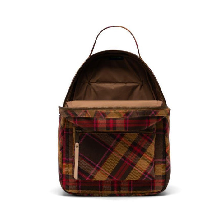 Herschel Nova S Chestnut Plaid תיק גב קטן